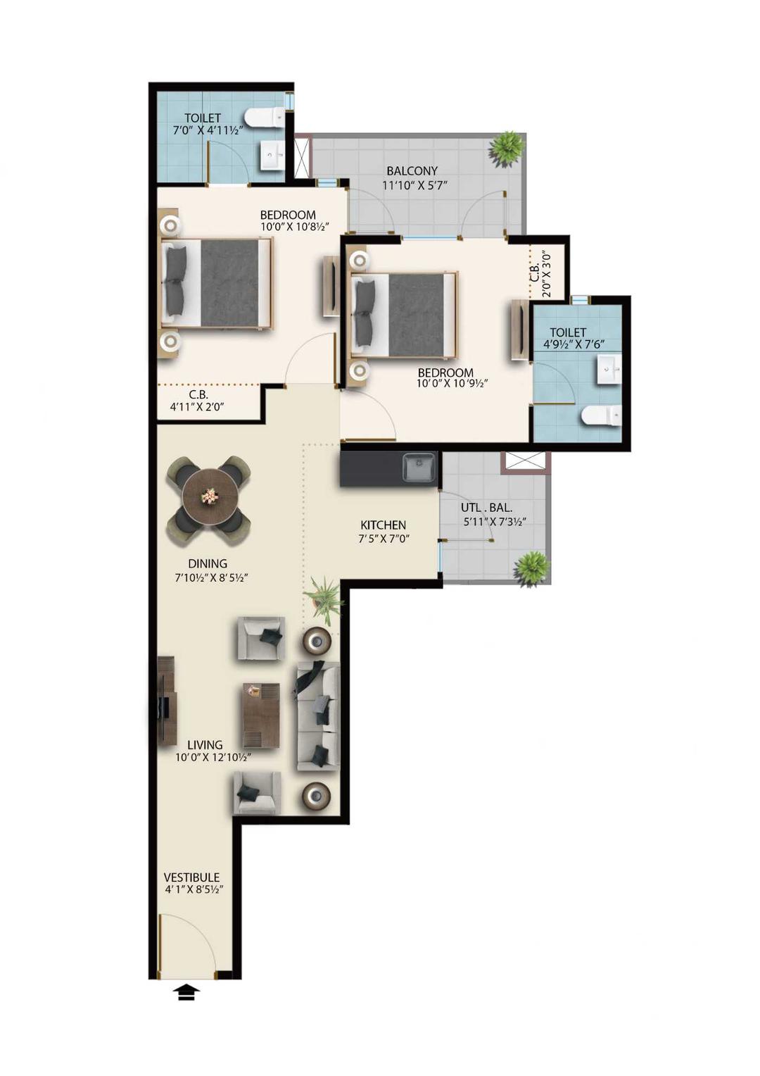 Floor layout Suncity Avenue