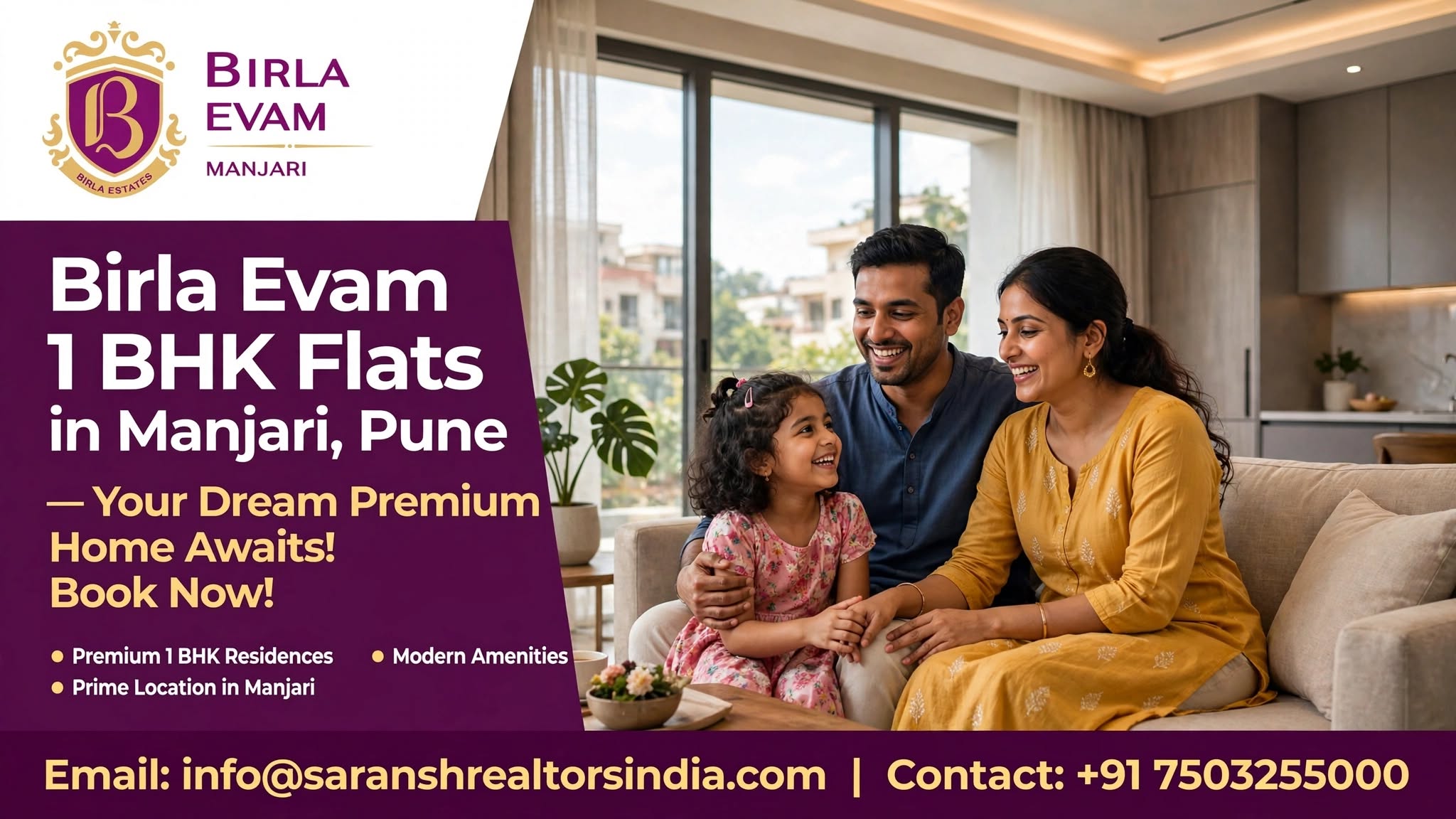 Birla Evam 1 BHK Flats in Manjari Pune Premium Property