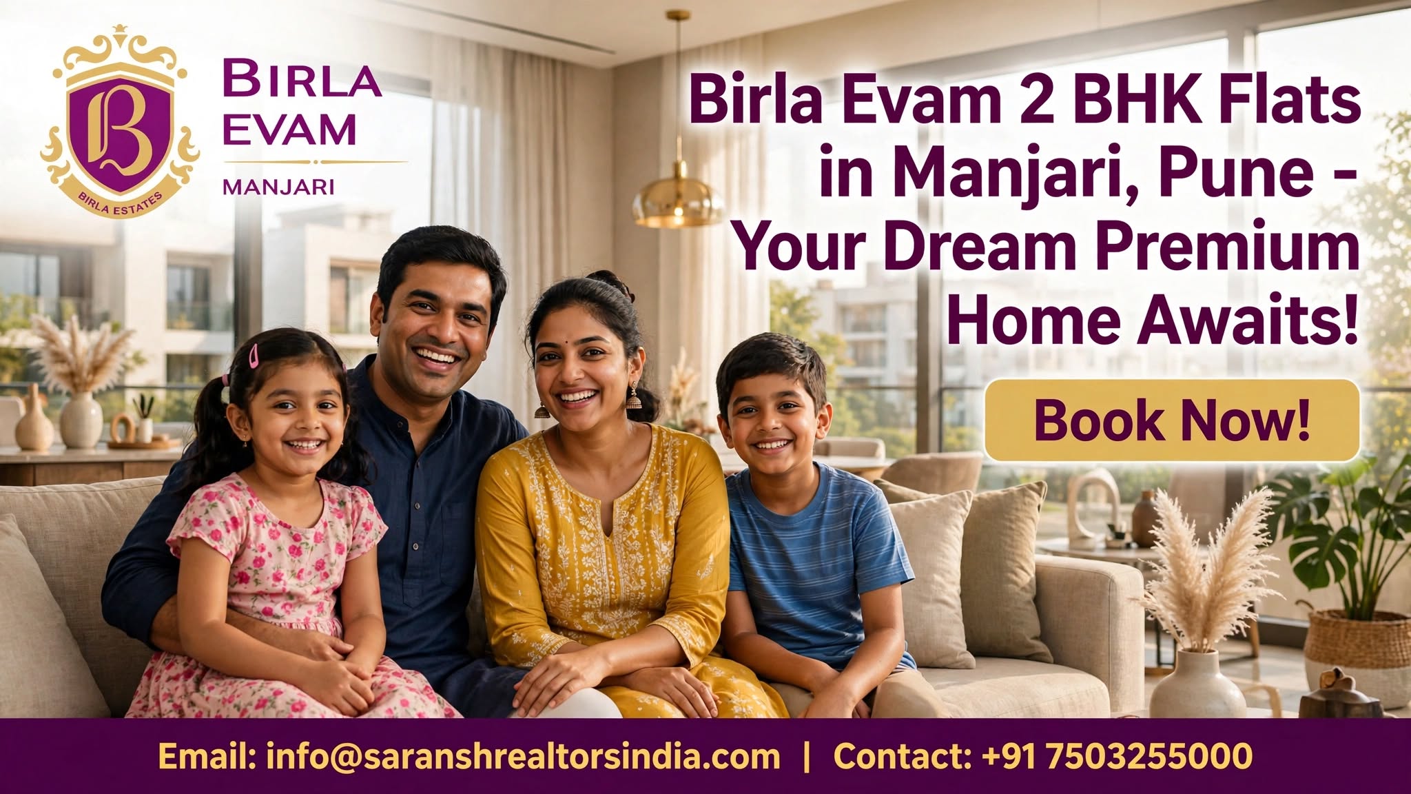 Birla Evam 2 BHK Flats in Manjari New Investment Property