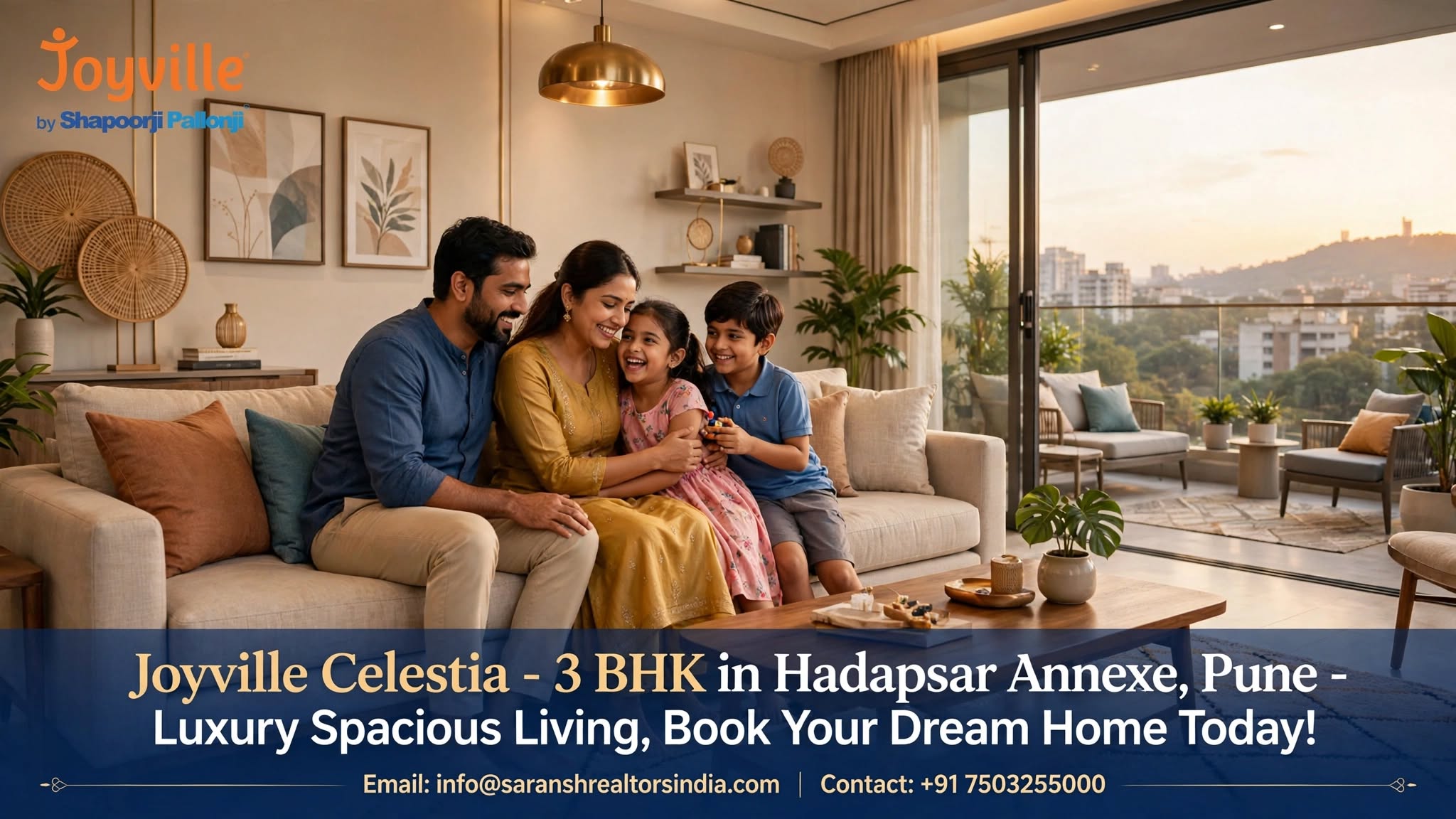 Shapoorji Joyville Celestia 3 BHK in Hadapsar Annexe Pune